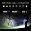 Brinyte E18 Rechargeable LED Flashlight Work Light with Magnetic Base