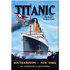 Desperate Enterprises Titanic Refrigerator Magnet, 2" x 3"