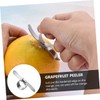 iplusmile 1Set Ergonomic Stainless Steel Orange Peeler Rustproof Citrus Peelers