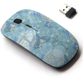 2.4G Wireless Mouse with Cute Pattern Design for All Laptops and Desktops with Nano Receiver - Winter Cute