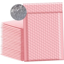 Bubble Mailers Bubble Mailers Bubble Envelopes 13 x 18 cm Pack of 50 Self-Sealing for Shipping Packaging and Storage (13 x 18 cm, Pink)