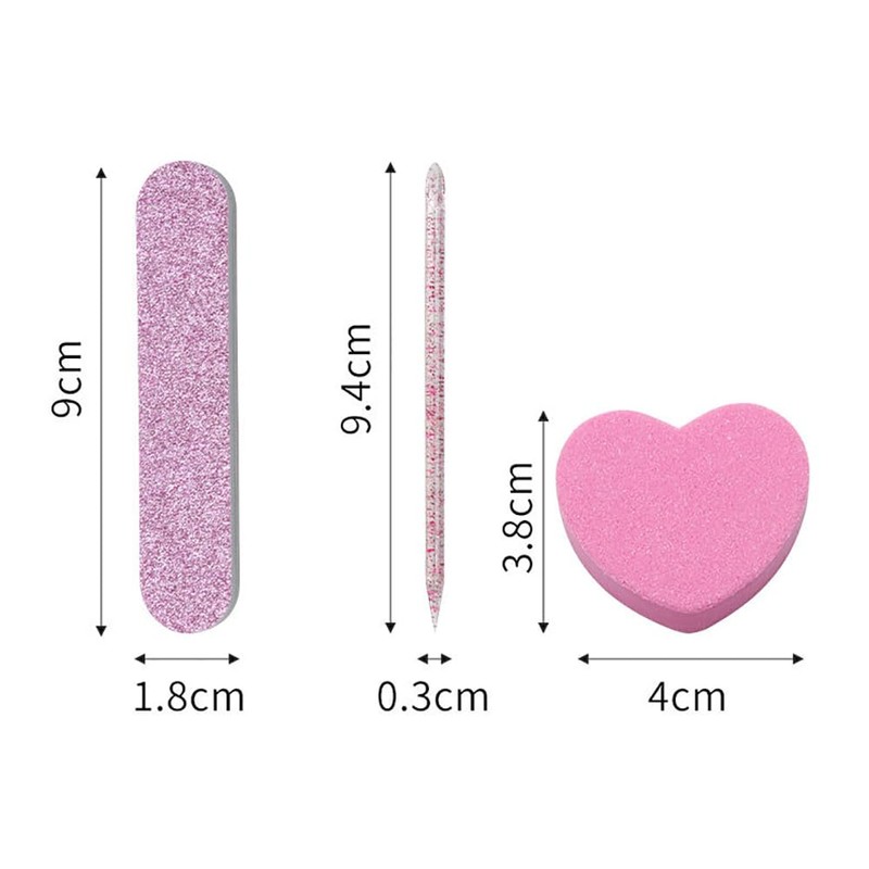 10 Sets Press on Nail Prep Kit Small Nail Files