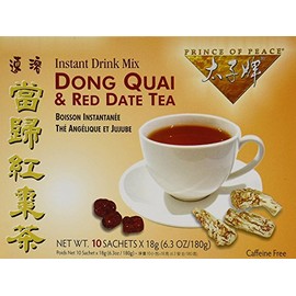 Prince of Peace Dong Quai & Red Date Instant Tea 10 Tea Bags (Pack of 2)
