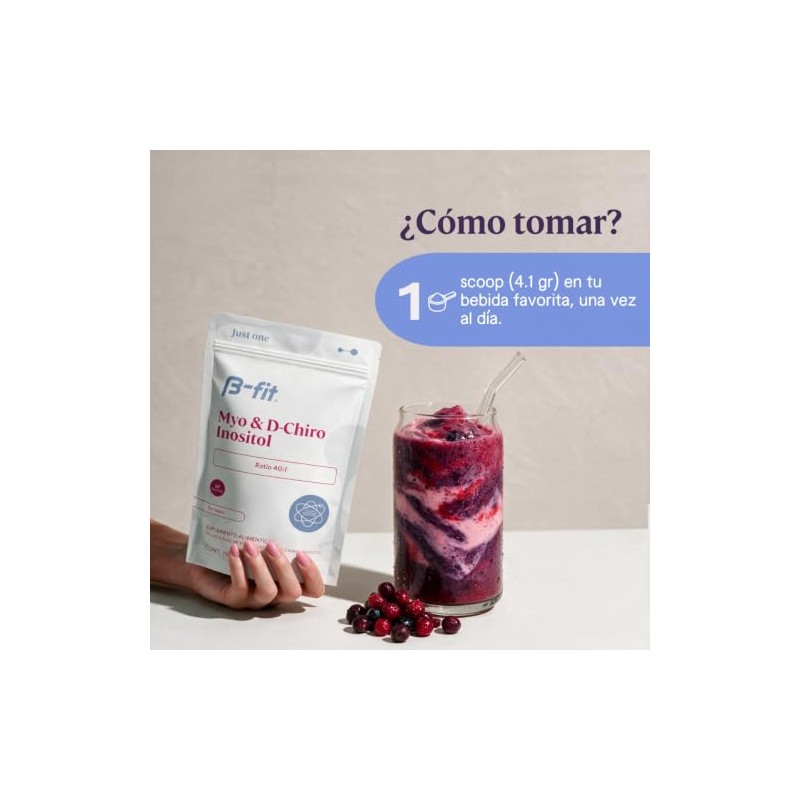 B-FIT Myo Inositol y D-Chiro Inositol Fórmula 40:1