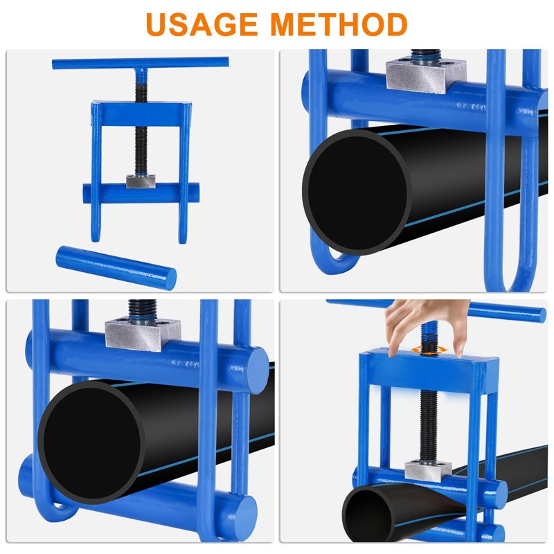 JIAWANSHUN Gas Pipe Squeeze-off tool, Shut Off Tool for 1/2-2.5in