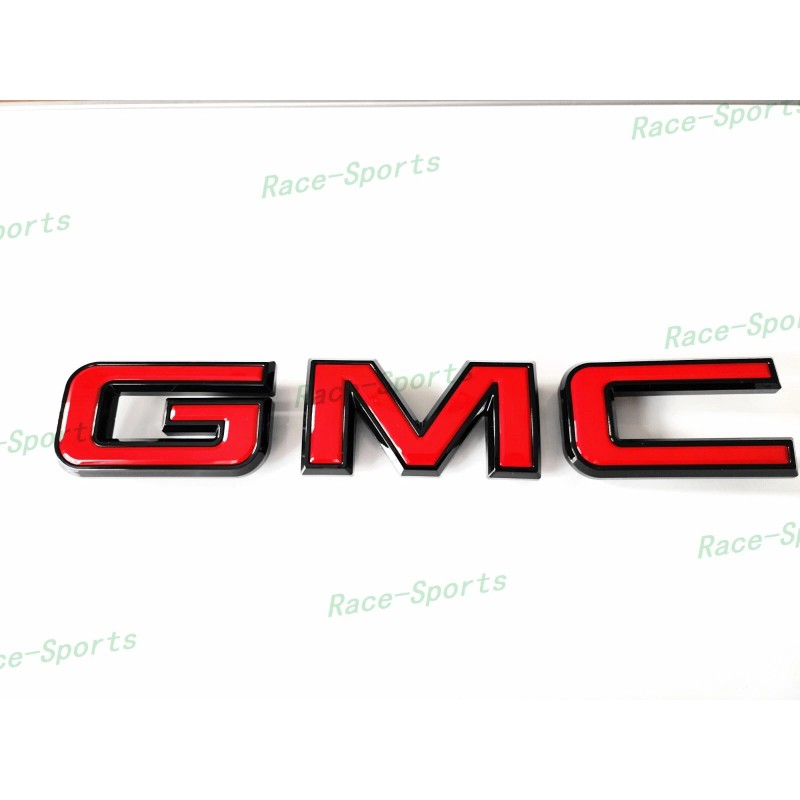 Auto GMC Front Rear Black Red GMC Emblem 2020+ Sierra