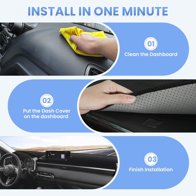 Sunsdrew Dash Cover for 2023-2025 2026 Mazda CX-50 Dashboard Cover