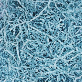 GoooodGift - 3 oz - Baby Blue - Crinkle Cut Paper Shred Filler for Gift Wrapping, Gift Box Stuffing Birthdays, Basket Filling Mother's Day Christmas