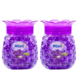 Sweet Vanilla Lavender Air Freshener Set - 2 Pack Sweet Vanilla Lavender Air Freshener Beads in Jar for Home, Bathroom, Office, Plus More | Lavender Vanilla Odor Eliminator