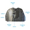 GXARTS 1pc Engine Splash Guard Under Car Shield Cover Board