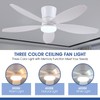 Surtime 48" Ceiling Fans with Lights-Low Profile Ceiling Fan with