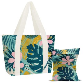 ENGVZ Beach Bag Wet Bag Waterproof Sandproof Women Beach Tote for Friends Travel Gifts with Wet Compartment for Pool Gym Grocery Travel Aloha Bags Waterproof Vacation Essential Large Capacity