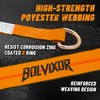 Bolvixor 8 Pack 2" x 96" Lasso Strap - 9900LBS