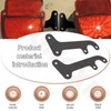 2 Pack Tail Light Brackets Compatible with Fo-rd F100 Pickup