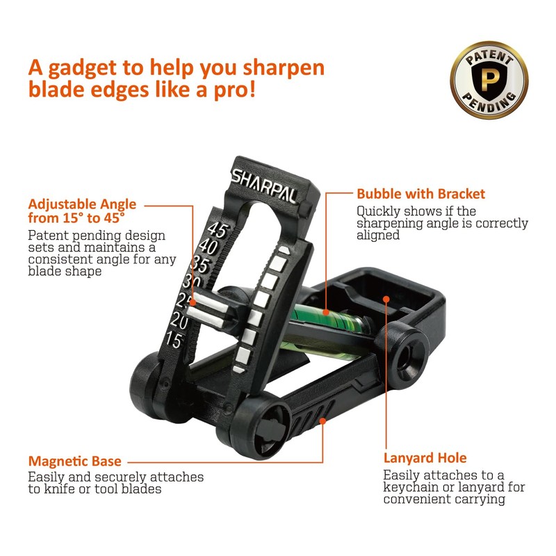 SHARPAL 194H Whetstone Knife Blade Sharpener Sharpening Stone Angle Guide,