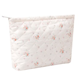SURBEAV Makeup Bag Cute Cosmetic Bag for Women Girls Floral Coquette Aesthetic Toiletry Bag Travel Make Up Organizer Bag (Floret)