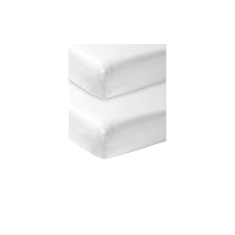 Meyco 565200 Jersey Fitted Sheet, Pack of 2, 70 x