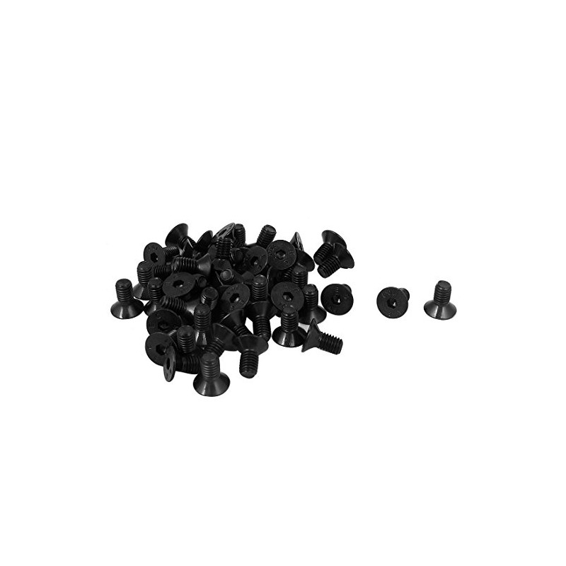 uxcell M5 x 10mm Metric Hex Socket Countersunk Head Screw