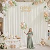 White Ceiling Drapes for Weddings and Parties – Polyester Backdrop
