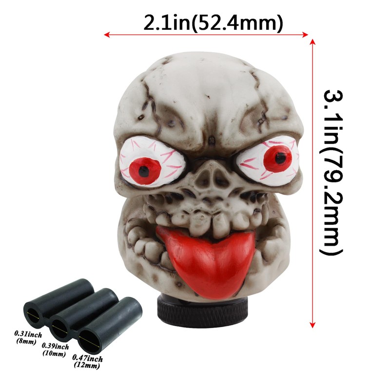 Abfer Skull Shifter Knob Gear Lever Knobs Car Shift Handle