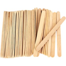 CraftySticks 200 Pack Natural Wood Popsicle Sticks 4.5 Inch Slim Wooden Craft Sticks for Arts Crafts, Home School, STEM Supply