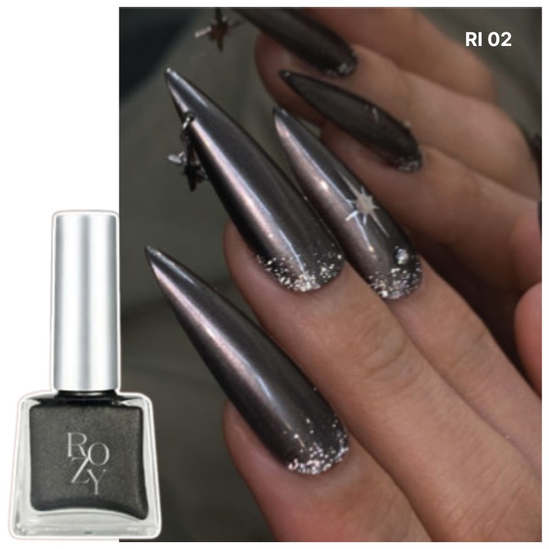 ROZYHIP Siver Collection Metallic Style Gel Nail 10ml, Color:RI02