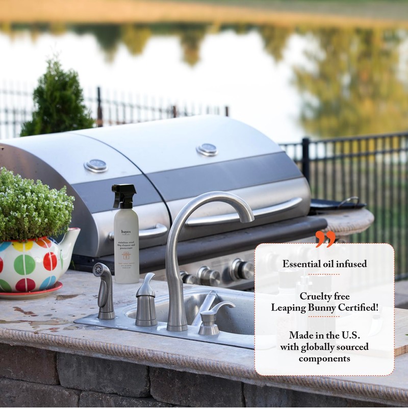 Bayes High-Performance Stainless Steel BBQ Exterior Cleaner and Protectant -