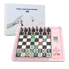 Electronic Chess Set, Computer Chess Game, Chess Set Board Game, Electronic Chess Game, LEDs, Built-in Battery, Great Partner for Play and Practice