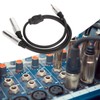 3.5mm to Dual 6.35mm Cable Male to Dual Female Plug