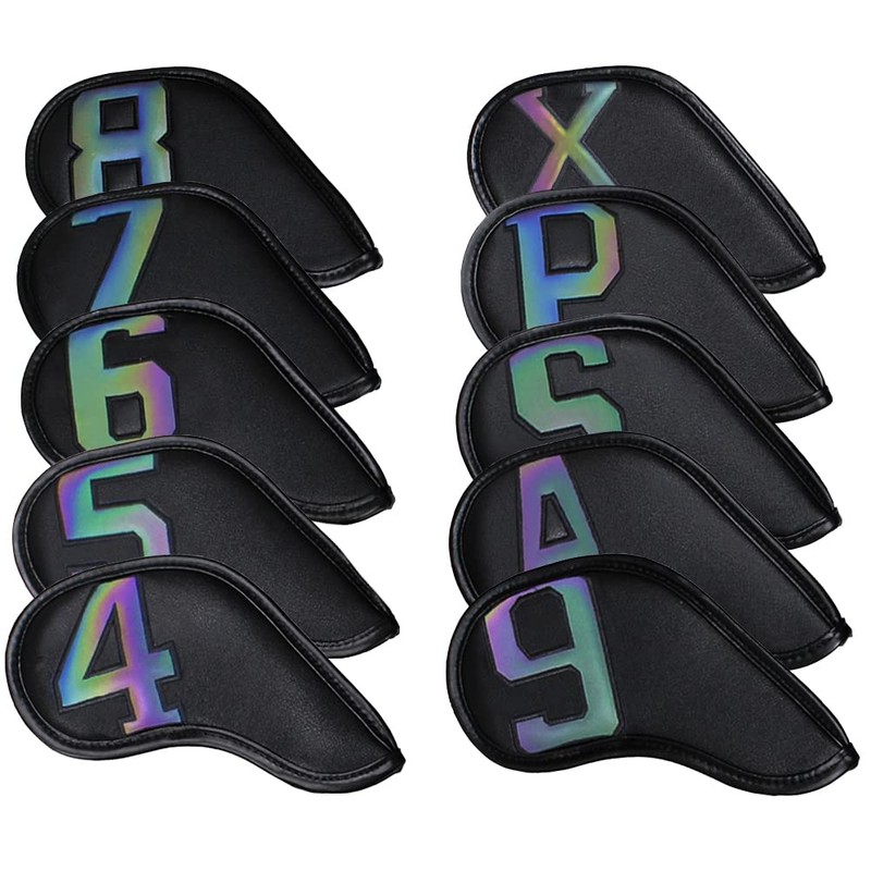 Scott Edward 13PCS Wedge Iron Golf Headcover Set PU Waterproof
