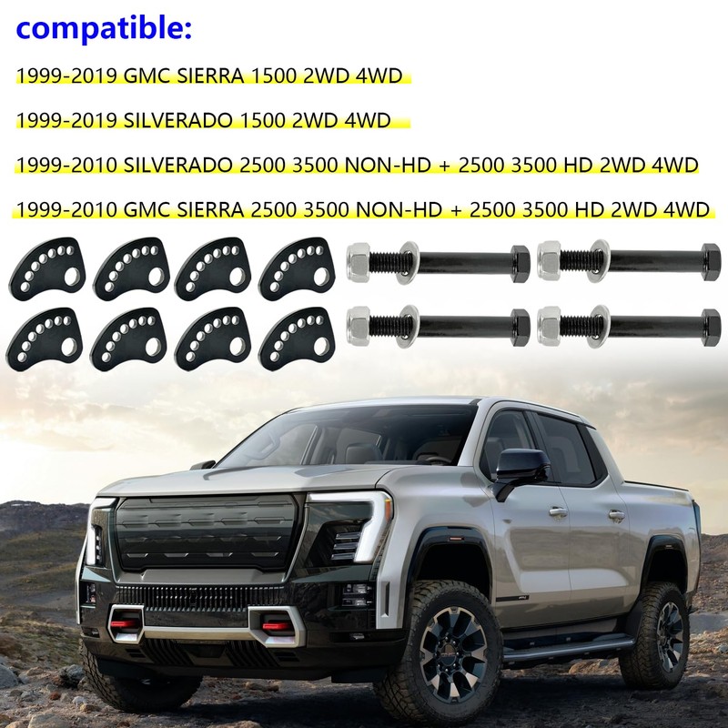 BIGLKNM Camber Bolts Kit for Chevy Silverado 1500 2500 3500