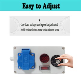 Power Regulator, Speed Controller, 2000 W Speed Controller, 220 V Motor Voltage Regulator, AC 220 V 9 A Speed Regulator, 220 V Fan Adjustable (A)