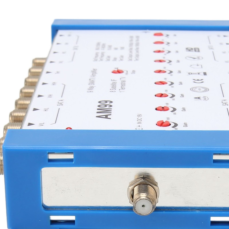 9 Way SMATV Amplifier Professional Plug and Play Satellite TV