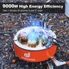 Odoland 9000W Portable Camping Stove Lightweight Camp Stove Collapsible Backpacking