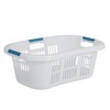 Rubbermaid Laundry Basket XL Hip-Hugger Basket 2.1-Bushel White Laundry Storage/Bathroom/Bedroom/Home