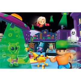 Clementoni 180 Pieces Children's Puzzle Figures Video Game Gaming, Made in Italy, 29324, Stumble Guys 7 Years
