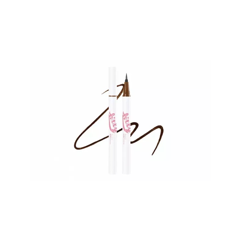 Peach C [피치씨] 브러쉬 아이라이너 워터프루프 극세모 원터치발색 롱래스팅 픽시라이너