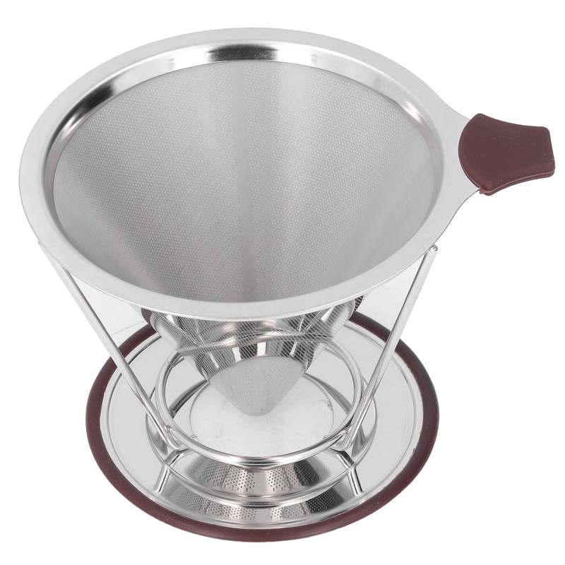Reusable Coffee Dripper Stainless Steel Silicone Reusable Coffee Filter with