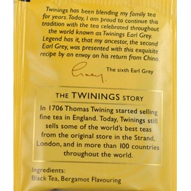 Twinings of London Earl Grey Tea (Box of 100)