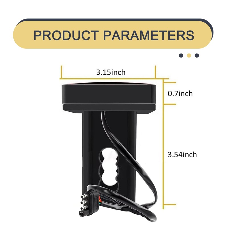DACIRTY Pack-1 Trailer Hitch Lights with 15 LEDs, Super Bright