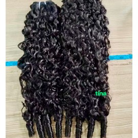 Overnight Ship Vietnamese Burmese Raw Hair Unprocessed Wavy Curly Bundle Hair Vendors, Cuticle Aligned Vietnamese Raw Human Haircolor: Indian Curl (wavy curl ), Stretched Length: 22"