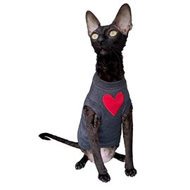 Kotomoda Cat Shirt I Love You Dark Grey (M)