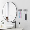 PARKMANI 2 PCS Toothbrush Holders Wall Mounted with Cover, Electric