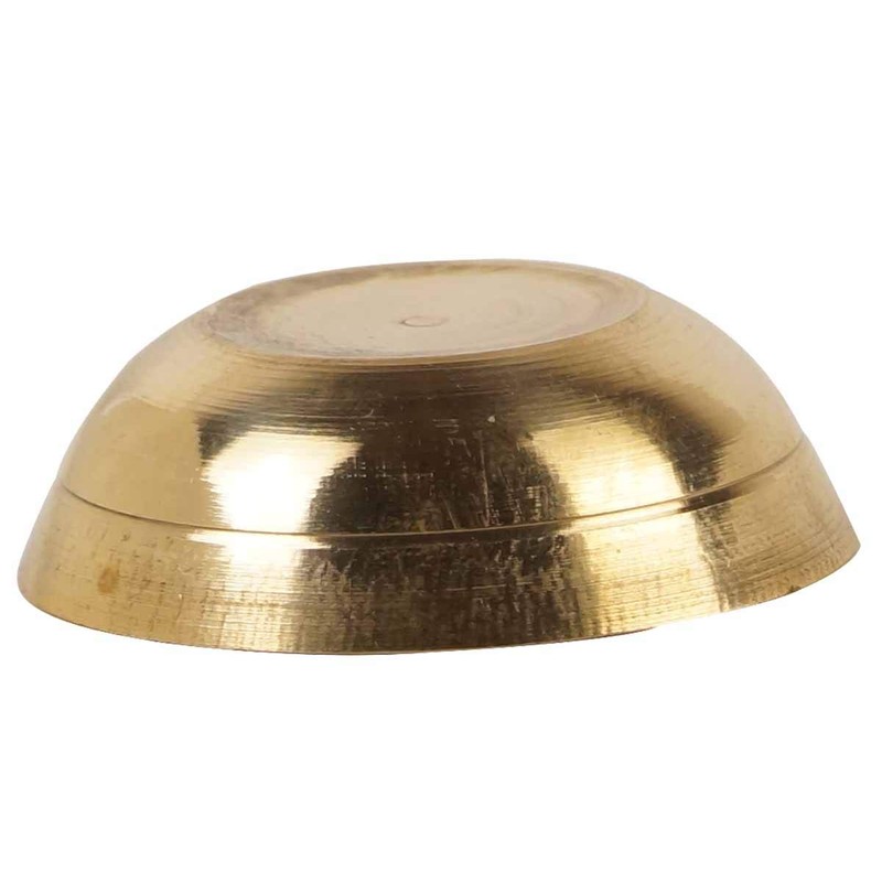 IBA Indianbeautifulart Brass Holy Water Goldtone Bowl Decorative Pooja Accessories