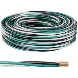 FIRMERST 12/2 with Ground CU THHN Wire, 50 Feet, Black/White/Green, THWN Rated for Indoor/Outdoor Use