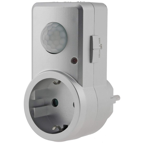 Adapter Plug Socket with Motion Sensor 120° 9 m Range