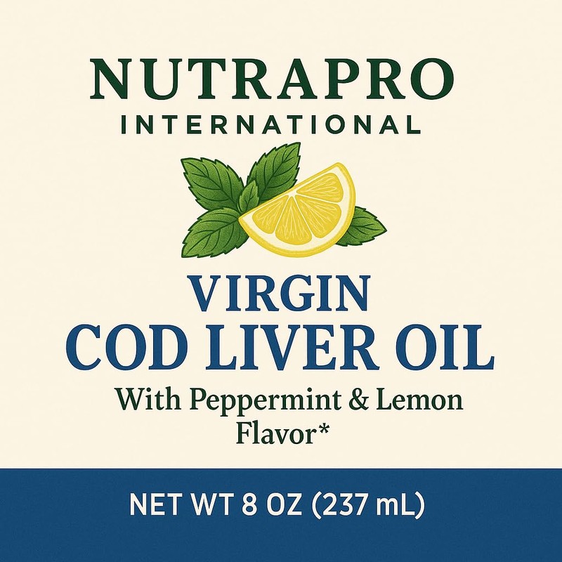 Virgin Cod Liver Oil - 8 Fl oz Natural, Sustainably