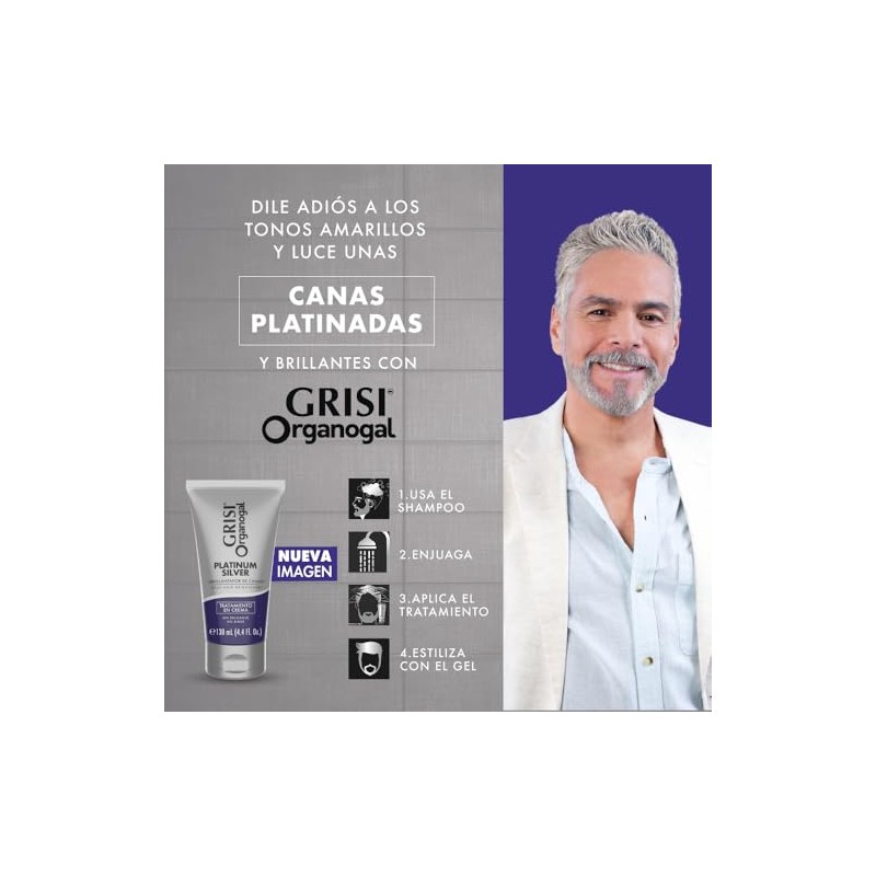 Tratamiento Organogal Silver | 130 ml | Canas Platinadas |