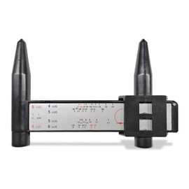 UHANBUT Car Wheel Rim Bolt Pattern Measuring Tool, 4 5 6 8 Holes Wheel PCD Gauge Sliding Caliper, Lug Bolt Pattern Gauge, Universal PCD Ruler Auto Quick Measurement Accessories