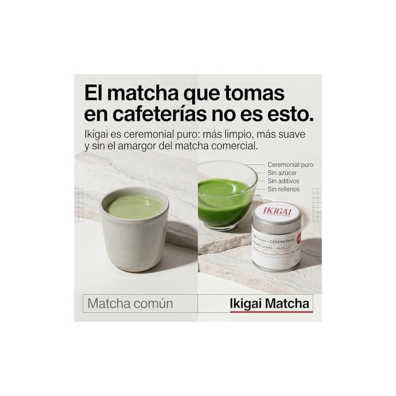 Ikigai Matcha Ceremonial PROJECT_KYOTO Matcha de Primera Cosecha Grado Ceremonial